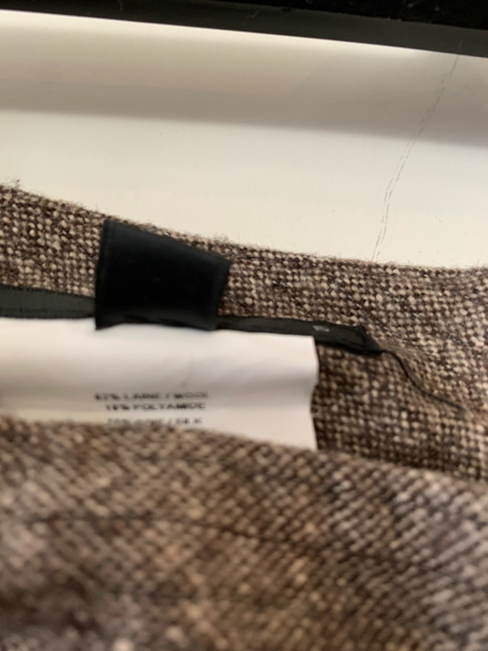 Teenflo Brown Tweed Women's Dressy pants - Picture 4 of 5